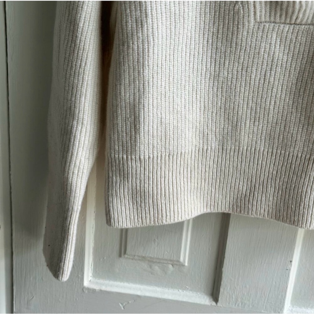AYR White Ribbed Turtleneck Sweater - Picture 5 of 8